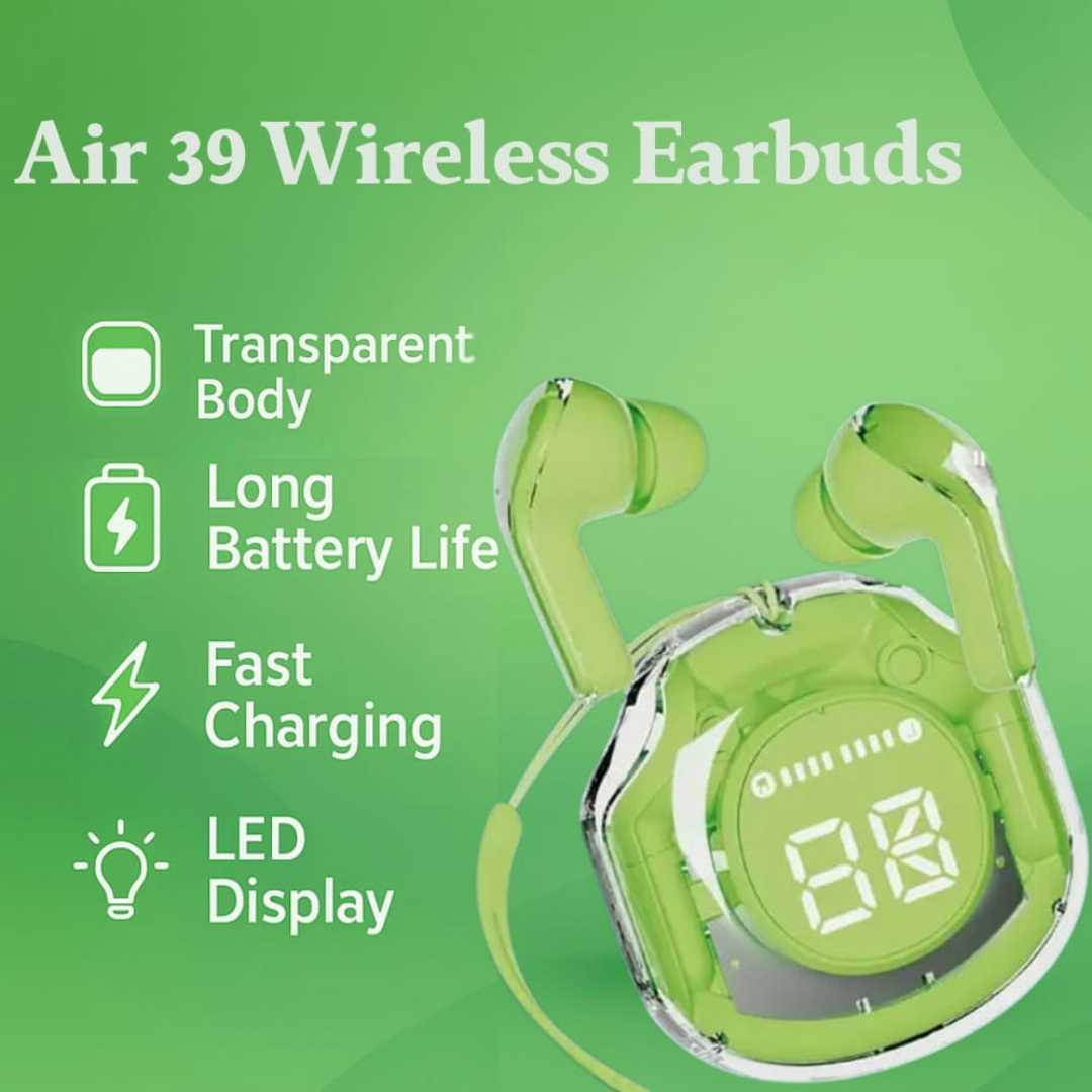 Ultrapods,Pro,True,Wireless,Earbuds,with,Display,Transparent,Design,,Bluetooth,5.3,Water,Proof