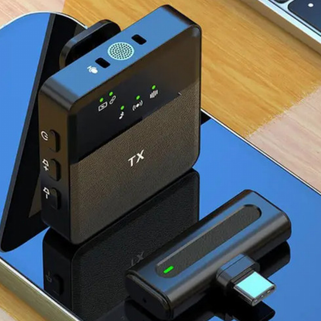 SX9,single,Mini,Wireless,Microphone,For,Type,C,And,3.5,Interface,-,Black