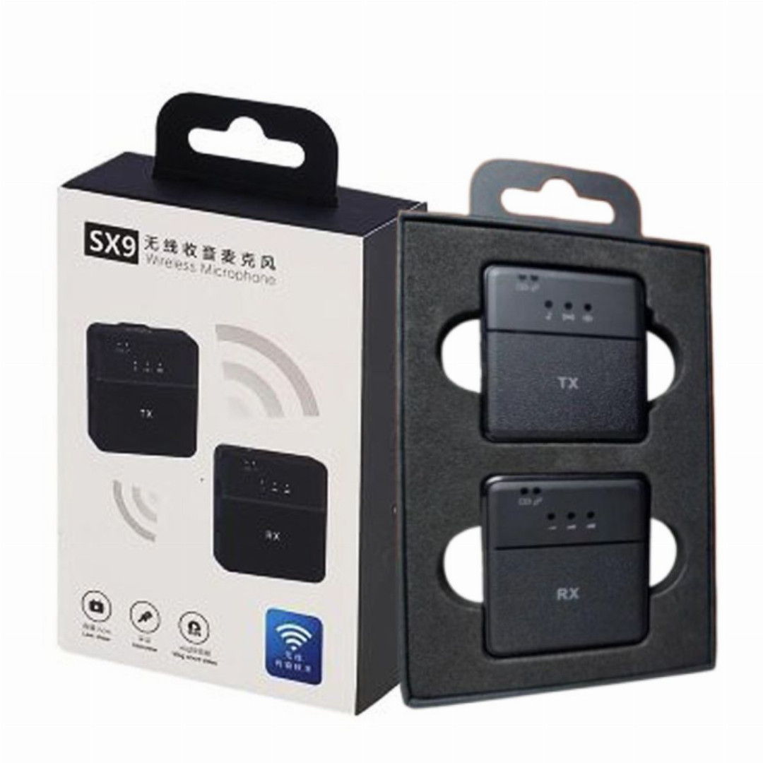 SX9,single,Mini,Wireless,Microphone,For,Type,C,And,3.5,Interface,-,Black