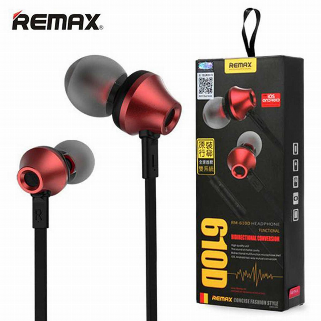 Remax,RM-610D,In-Ear,Headphone,with,Mic,and,Volume,Control