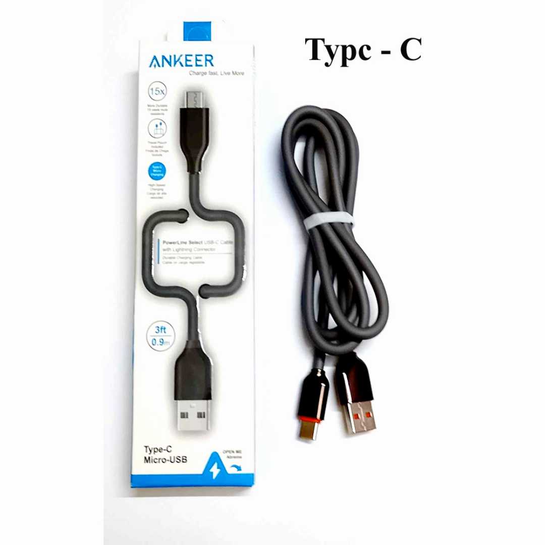 Anker,Fast,Charging,Usb,Cable,Type-C,Black