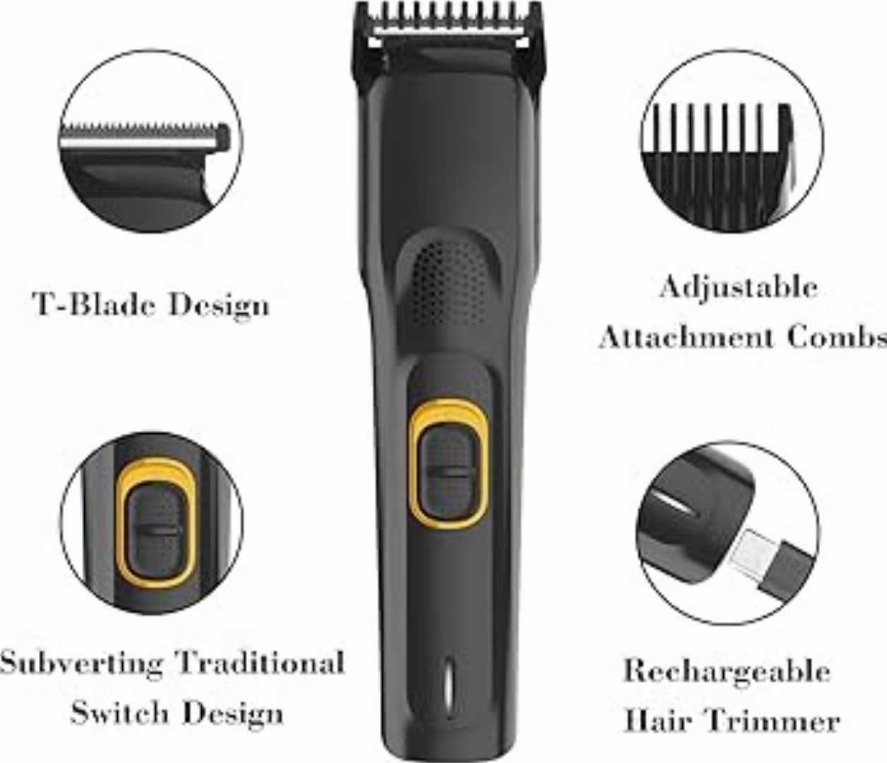HTC AT-509, HTC trimmer price in Bangladesh, hair trimmer for men, beard trimmer rechargeable, professional trimmer BD, HTC hair clipper