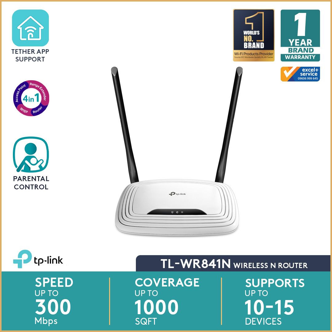 TP-Link,TL-WR841N,300Mbps,Wireless-N,Wi-Fi,Router