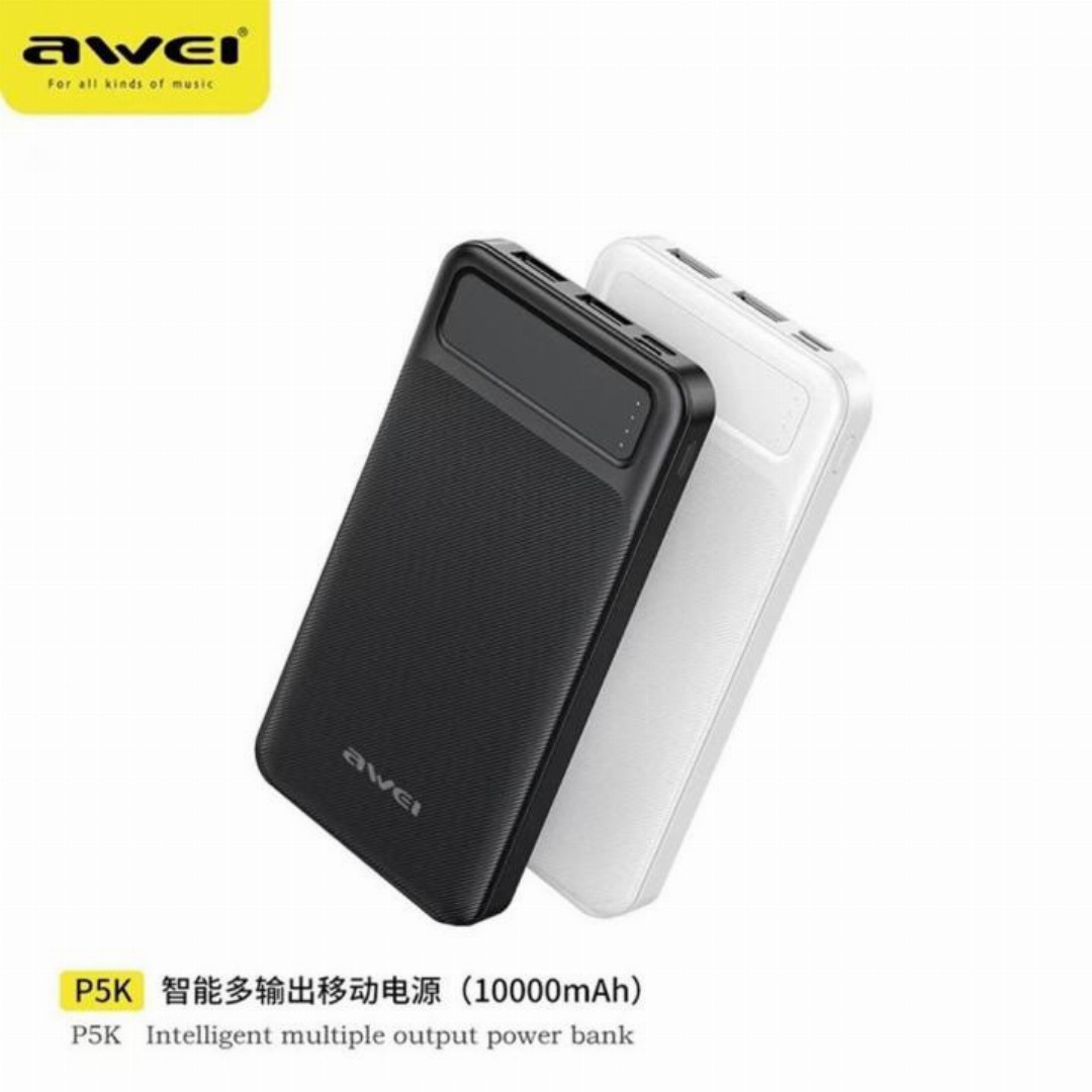 Awei,P5K,10000mAh,Power,Bank,Fast,Charging,Portable,Battery,Pack