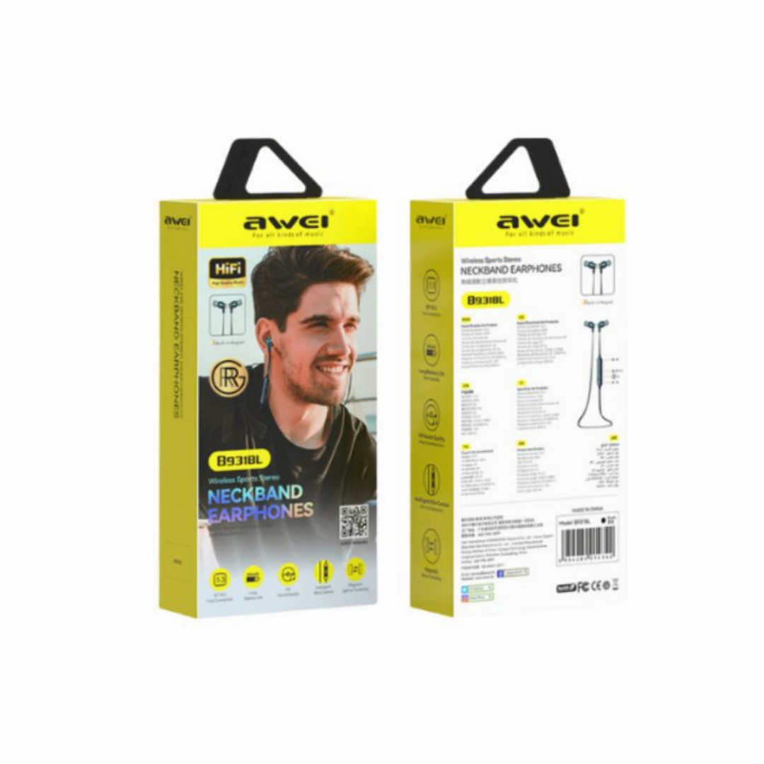 AWEI,B931BL,True,Wireless,Stereo,Bluetooth,Earphone,Earbud