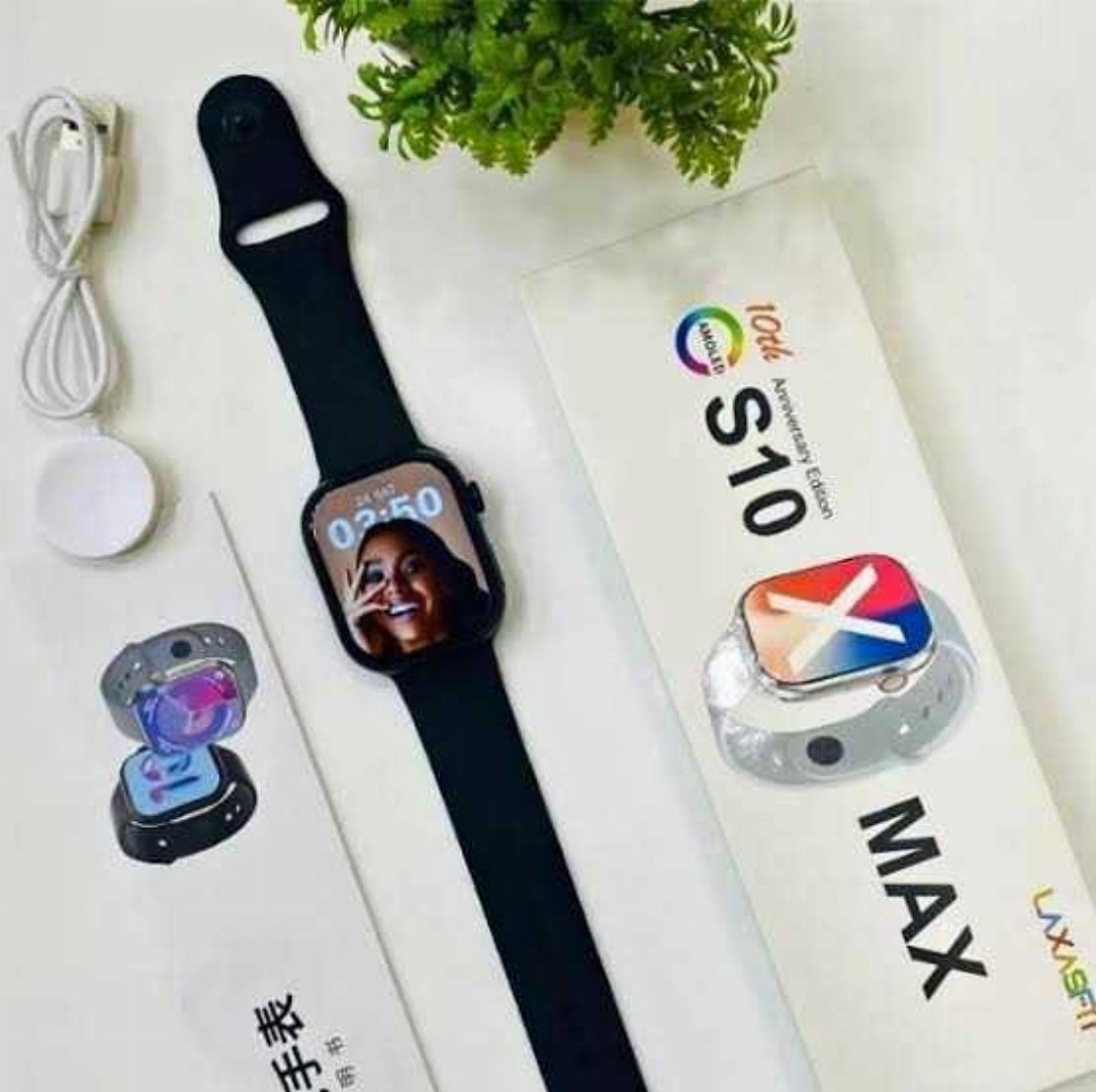 S10,Max,Laxasfit,Smart,Watch,2.29,inch,AMOLED,Display,NFC,Series,10,Bluetooth,Calling,Smart,Watch,Black