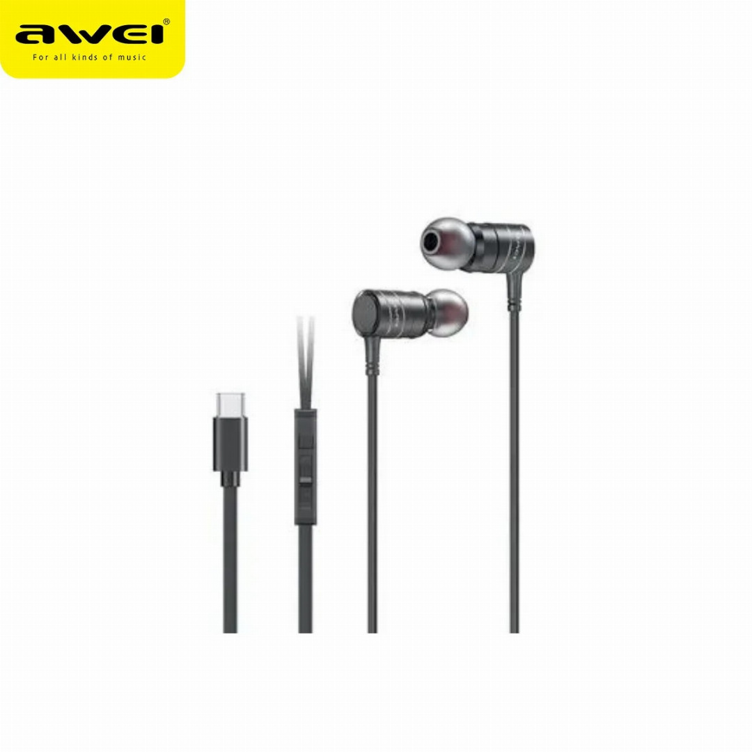 Awei,PC-15T,Type-C,Wired,Earphone,for,iPhone,15,Samsung,and,Pixel,Stereo,HD,Sound,Earbuds